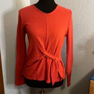 Madewell Texture and Thread Knit Side Tie Top